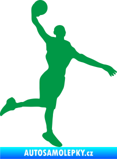Samolepka Basketbal 012 pravá zelená