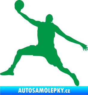 Samolepka Basketbal 002 levá zelená