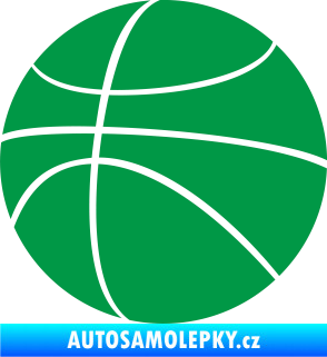Samolepka Basketbalový míč 001 zelená