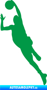 Samolepka Basketbal 003 levá zelená