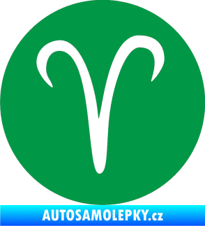 Samolepka Beran zvěrokruh 001 - horoskop zelená