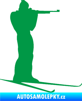 Samolepka Biatlon 001 pravá zelená