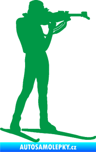 Samolepka Biatlon 003 pravá zelená