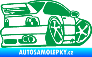 Samolepka BMW e46 karikatura pravá zelená