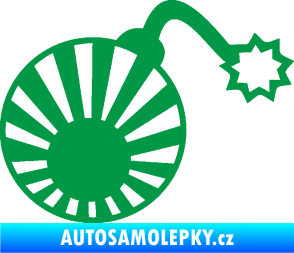 Samolepka Bomba 006 JDM pravá zelená