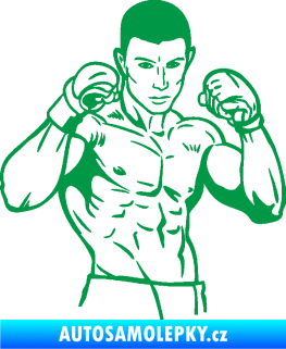 Samolepka Boxer 003 pravá zelená