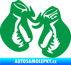 Samolepka Boxerské rukavice 001 levá zelená
