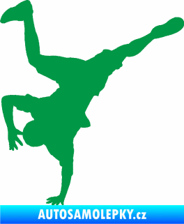 Samolepka Breakdance 001 levá zelená