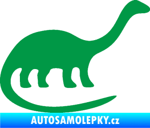 Samolepka Brontosaurus 001 pravá zelená