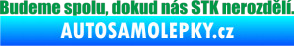 Samolepka Budeme spolu, dokud nás STK nerozdělí zelená