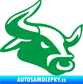 Samolepka Býk 001 pravá zelená
