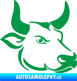 Samolepka Býk 009 pravá zelená