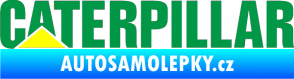 Samolepka Caterpillar - barevný zelená