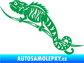 Samolepka Chameleon 003 levá zelená