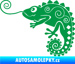 Samolepka Chameleon 004 levá zelená