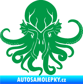 Samolepka Chobotnice 002 pravá zelená