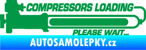 Samolepka Compressors loading pravá zelená