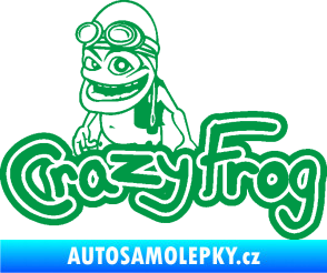 Samolepka Crazy frog 002 žabák zelená