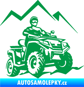 Samolepka Čtyřkolka 007 pravá zelená