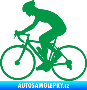 Samolepka Cyklista 005 levá zelená