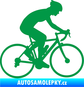Samolepka Cyklista 005 pravá zelená