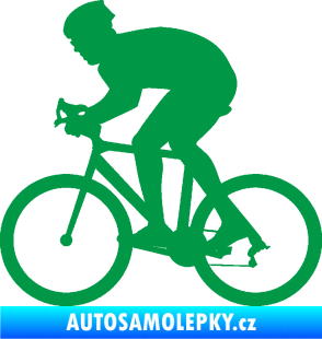 Samolepka Cyklista 008 levá zelená
