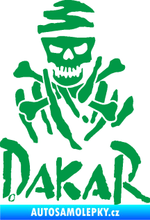 Samolepka Dakar 002 s lebkou zelená