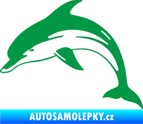 Samolepka Delfín 002 levá zelená