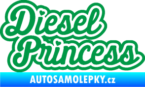 Samolepka Diesel princess nápis zelená
