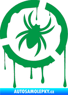 Samolepka Pavouk 001 - pravá zelená