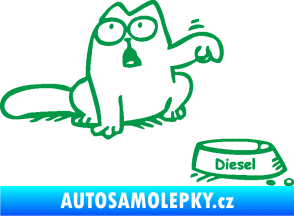 Samolepka Dolej diesel - pravá zelená