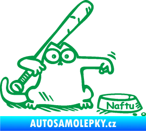 Samolepka Dolej naftu 002 pravá zelená