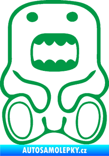 Samolepka Domo 006 sedí zelená