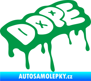 Samolepka Dope zelená