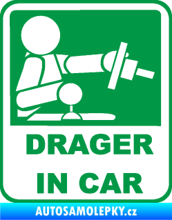 Samolepka Drager in car 001 zelená