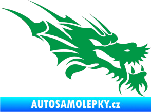 Samolepka Dragon 001 pravá zelená