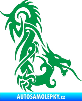 Samolepka Dragon 007 pravá zelená