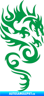 Samolepka Dragon 010 pravá zelená