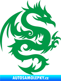 Samolepka Dragon 015 pravá zelená