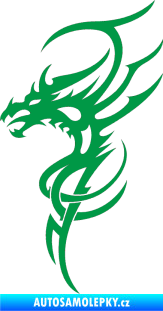Samolepka Dragon 017 levá zelená