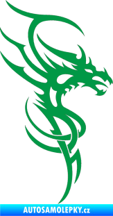Samolepka Dragon 017 pravá zelená
