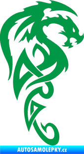 Samolepka Dragon 018 pravá zelená