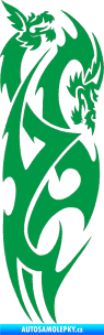 Samolepka Dragon 032 pravá zelená