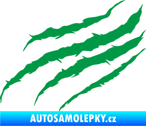 Samolepka Drápanec 001 levá zelená