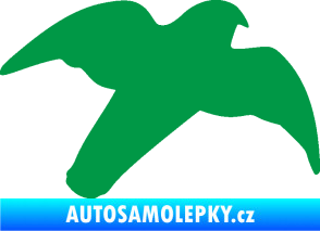 Samolepka Dravec na sklo 003 pravá zelená