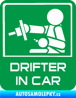 Samolepka Drifter in car 003 zelená