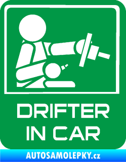 Samolepka Drifter in car 004 zelená