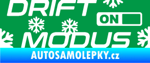 Samolepka Drit mód sníh zelená
