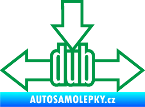 Samolepka DUB šipky zelená