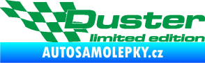 Samolepka Duster limited edition levá zelená